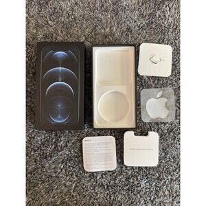 Original Apple iphone 12 Pro Empty Box Only Pacific Blue BOX, STICKER,PIN ONLY